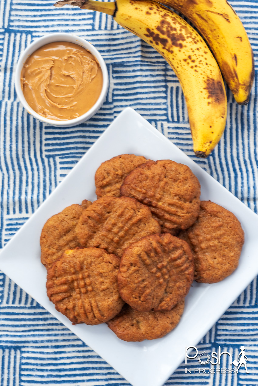 peanut butter banana cookies