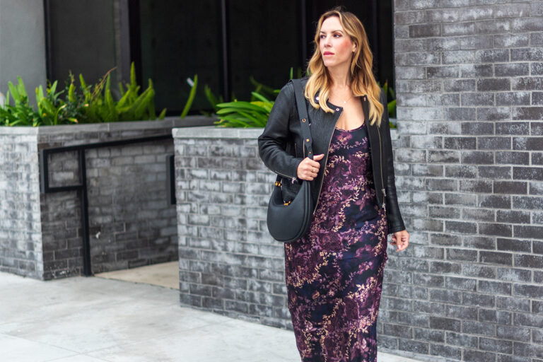 Purple Floral Maxi Dress: Styling Tips for Cooler Weather